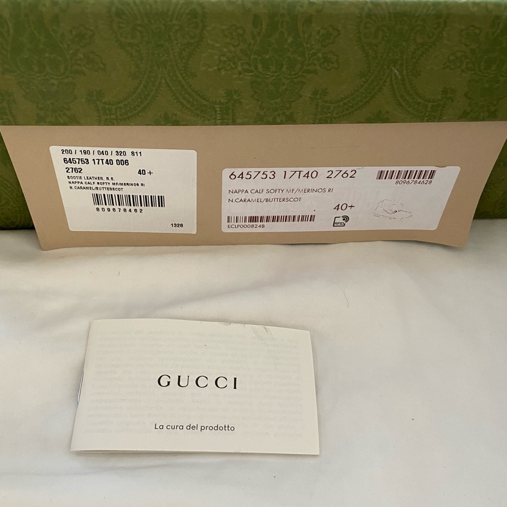 Gucci Horsebit Brown Leather Ankle Boots With Shearling Trim Size 40.5 - Picture 10 of 12